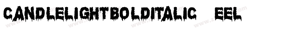 CandleLightBoldItalic-7eel字体转换
