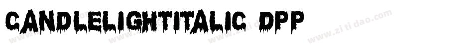CandleLightItalic-dPP6字体转换