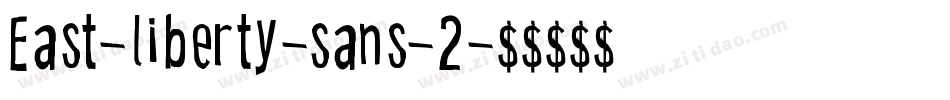 East-liberty-sans-2字体转换
