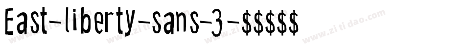 East-liberty-sans-3字体转换