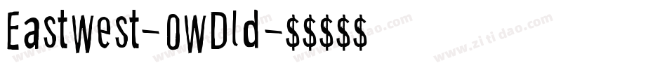 EastWest-0WDld字体转换