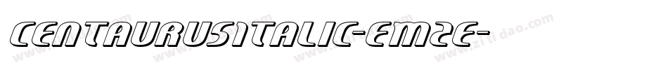 CentaurusItalic-EM2e字体转换