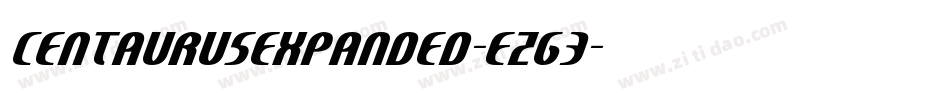 CentaurusExpanded-ezg3字体转换