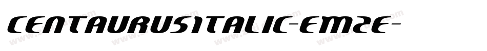 CentaurusItalic-EM2e字体转换
