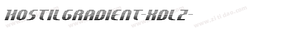 HostilGradient-XdlZ字体转换