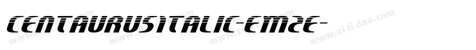 CentaurusItalic-EM2e字体转换
