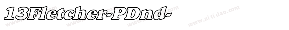 13Fletcher-PDnd字体转换