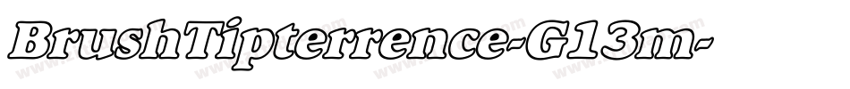 BrushTipterrence-G13m字体转换