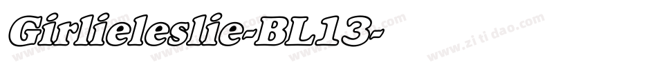 Girlieleslie-BL13字体转换
