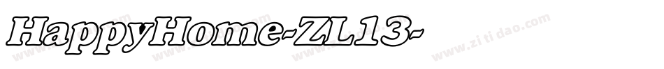 HappyHome-ZL13字体转换