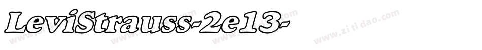 LeviStrauss-2e13字体转换
