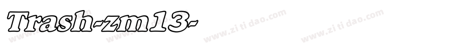 Trash-zm13字体转换
