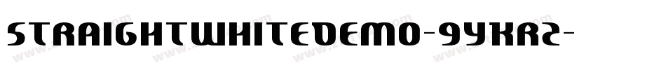 StraightWhiteDemo-9YKr2字体转换
