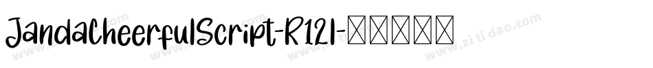 JandaCheerfulScript-R12l字体转换