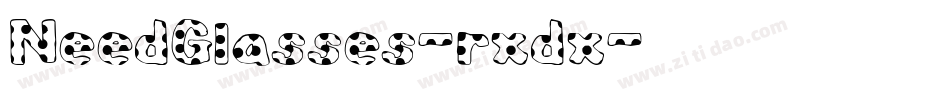 NeedGlasses-rxdx字体转换