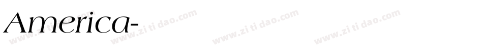 America字体转换