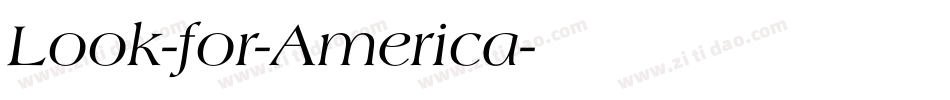 Look-for-America字体转换