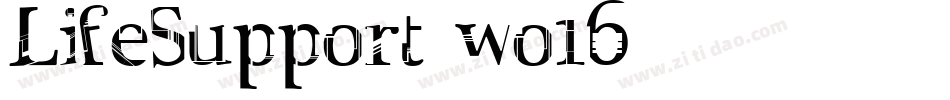 LifeSupport-wo16字体转换