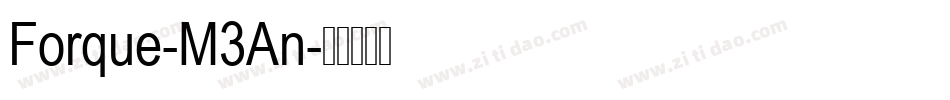 Forque-M3An字体转换