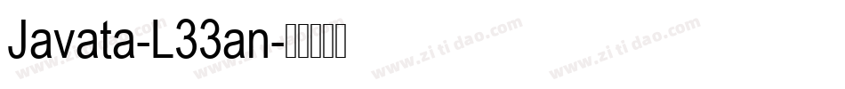 Javata-L33an字体转换