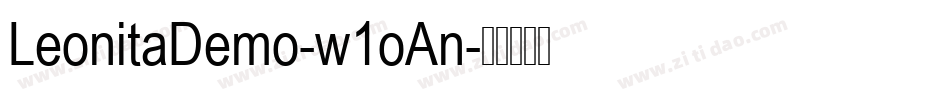 LeonitaDemo-w1oAn字体转换