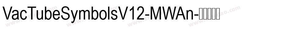 VacTubeSymbolsV12-MWAn字体转换