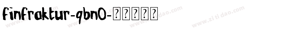 FinFraktur-qBn0字体转换