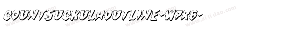 CountSuckulaOutline-w7R6字体转换