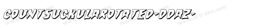 CountSuckulaRotated-dDaZ字体转换