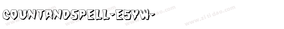 CountAndSpell-E5YW字体转换