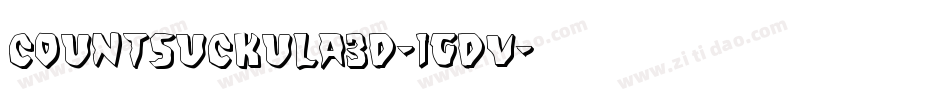 CountSuckula3D-1gdv字体转换
