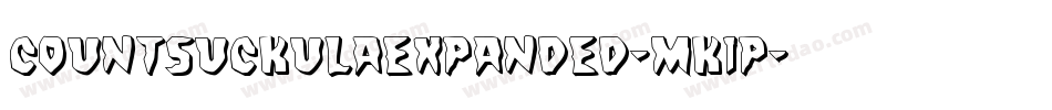 CountSuckulaExpanded-MK1P字体转换
