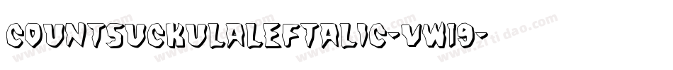 CountSuckulaLeftalic-vw19字体转换