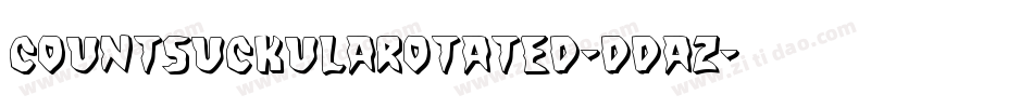 CountSuckulaRotated-dDaZ字体转换