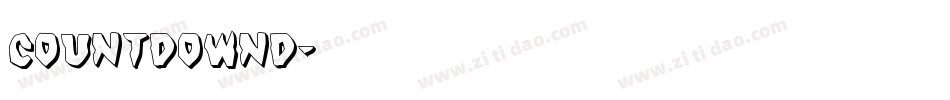 CountdownD字体转换