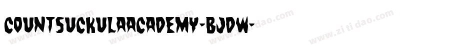 CountSuckulaAcademy-BJDw字体转换