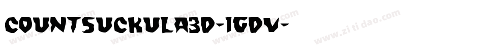 CountSuckula3D-1gdv字体转换