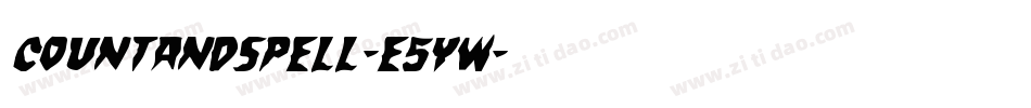 CountAndSpell-E5YW字体转换