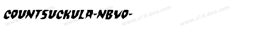 CountSuckula-nBVO字体转换