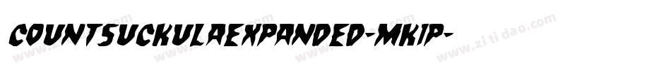 CountSuckulaExpanded-MK1P字体转换