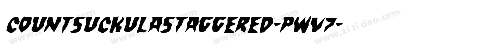 CountSuckulaStaggered-Pwv7字体转换