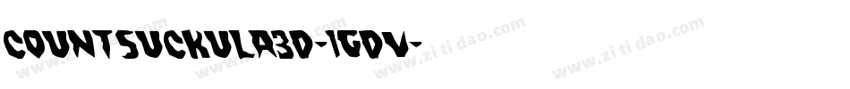 CountSuckula3D-1gdv字体转换