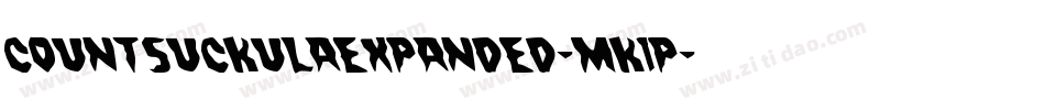 CountSuckulaExpanded-MK1P字体转换