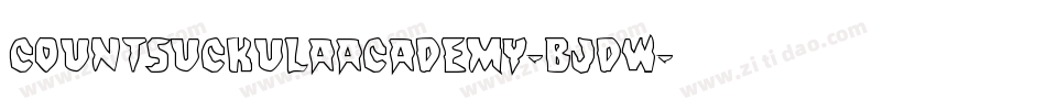 CountSuckulaAcademy-BJDw字体转换