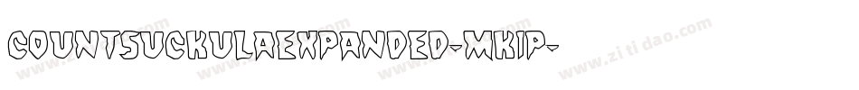 CountSuckulaExpanded-MK1P字体转换