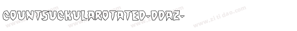CountSuckulaRotated-dDaZ字体转换