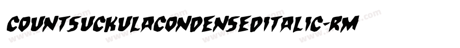 CountSuckulaCondensedItalic-rMzB字体转换
