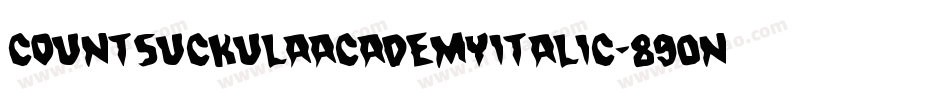 CountSuckulaAcademyItalic-890n字体转换