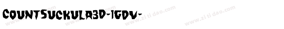 CountSuckula3D-1gdv字体转换