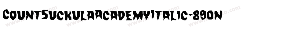 CountSuckulaAcademyItalic-890n字体转换
